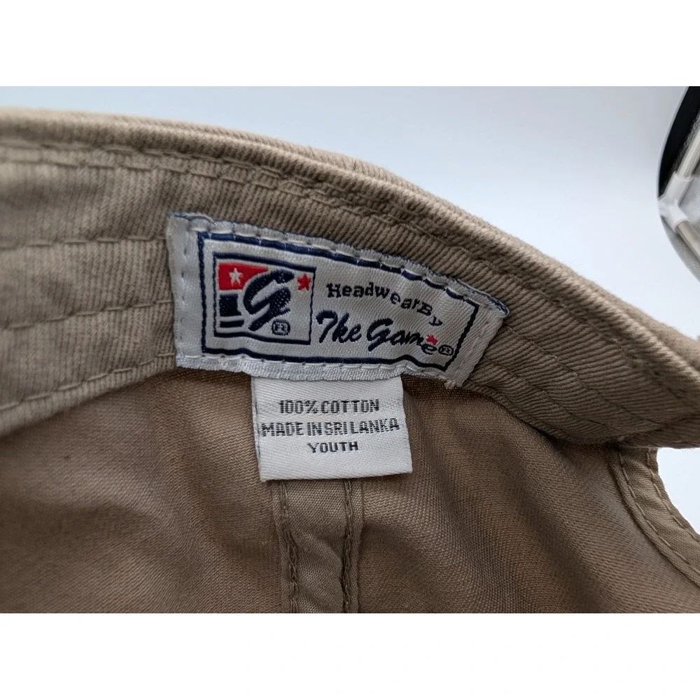 The Game USMC Bulldog Youth Khaki Cotton Adjustable Baseball Hat Cap